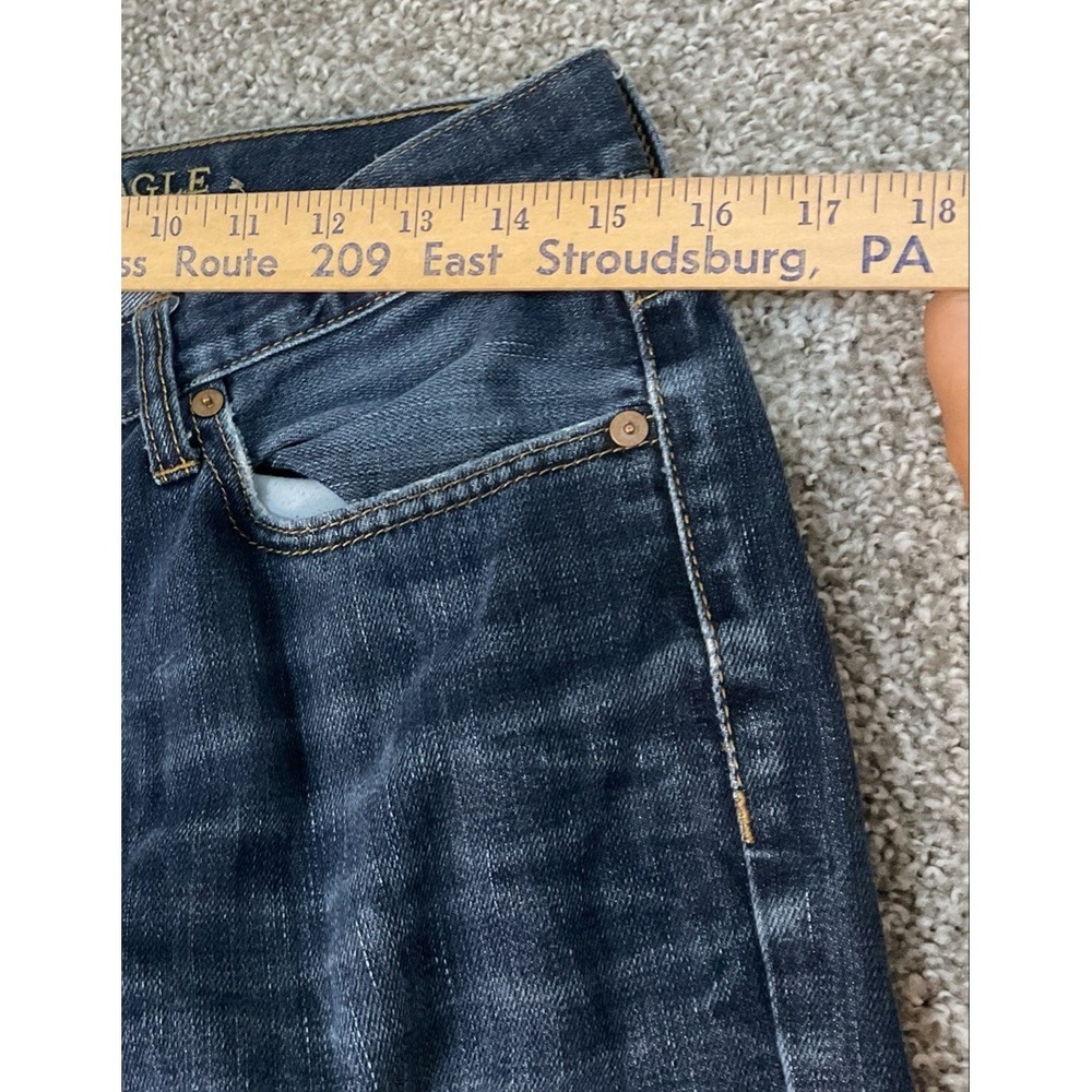AE American Eagle Original Straight Leg Mens 30 x 32 Med Wash 100% Cotton - Picture 11 of 14